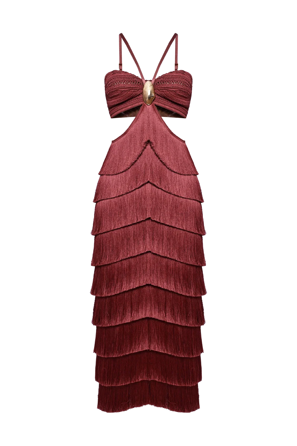 AMBER FRINGE MIDI DRESS - Image 4