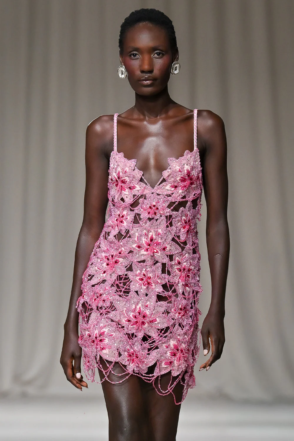AMELIA EMBROIDERY MINI DRESS (RUNWAY)