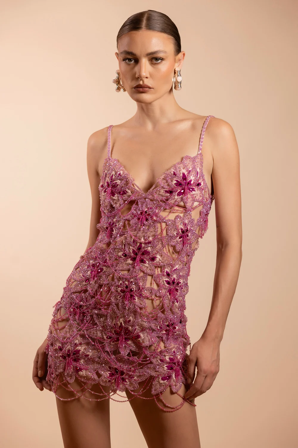 AMELIA EMBROIDERY MINI DRESS (RUNWAY) - Image 3
