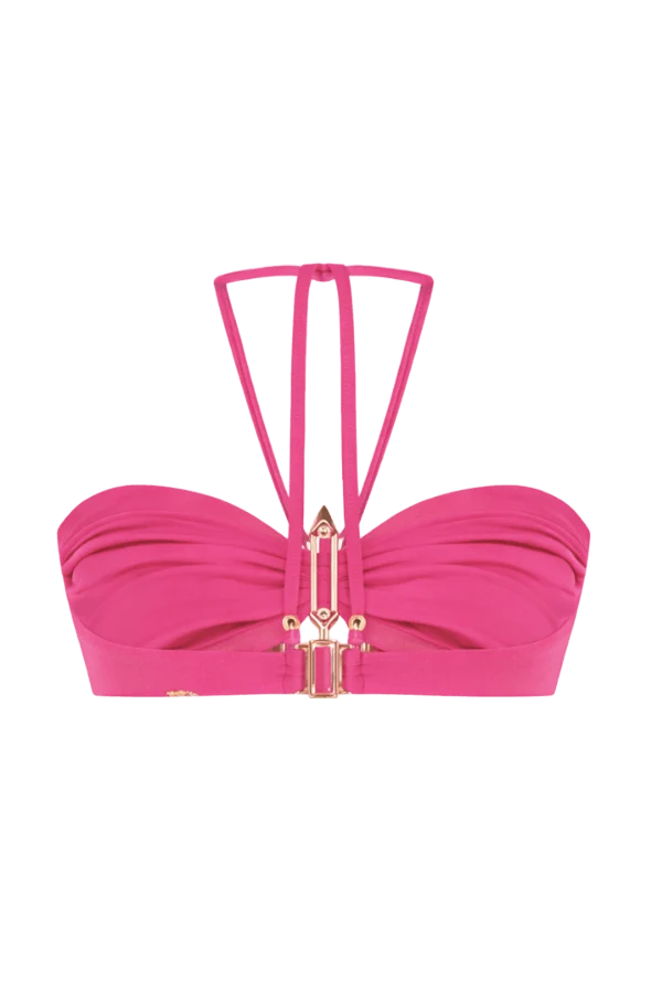 AURORA LYCRA LOTUS BUCKLE BIKINI TOP - Image 5