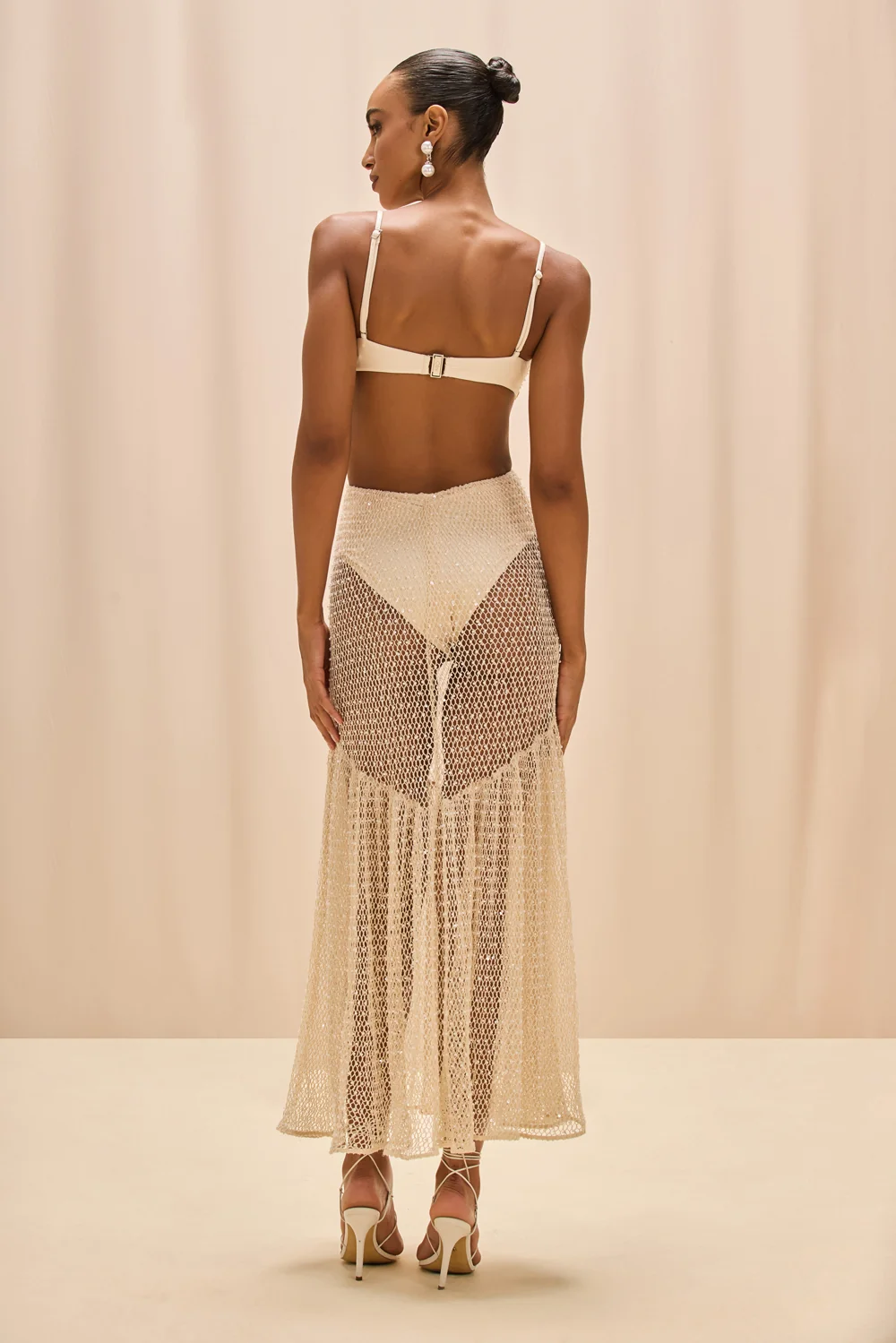 CROCHET BLOOM CUT OUT BEACH DRESS - Image 4