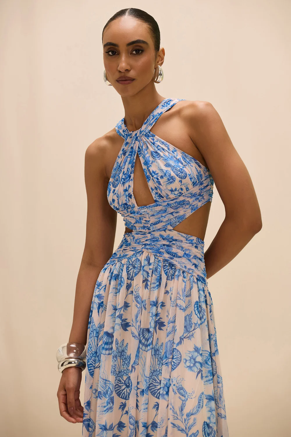 EDEN ROCK SEASHELL CUT OUT MAXI DRESS - Image 4