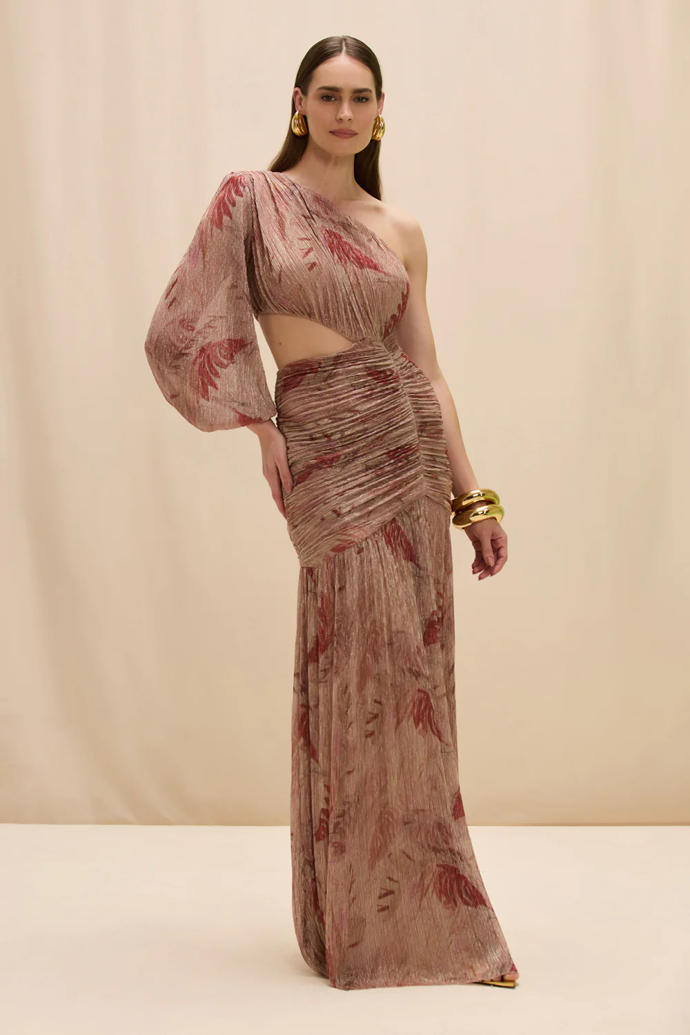 FEATHERS MAXI DRESS