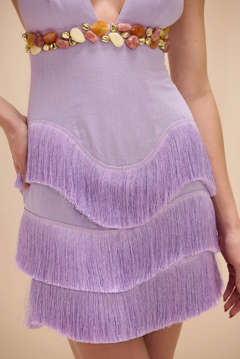 GABRIELA LINEN MINI DRESS - Image 2