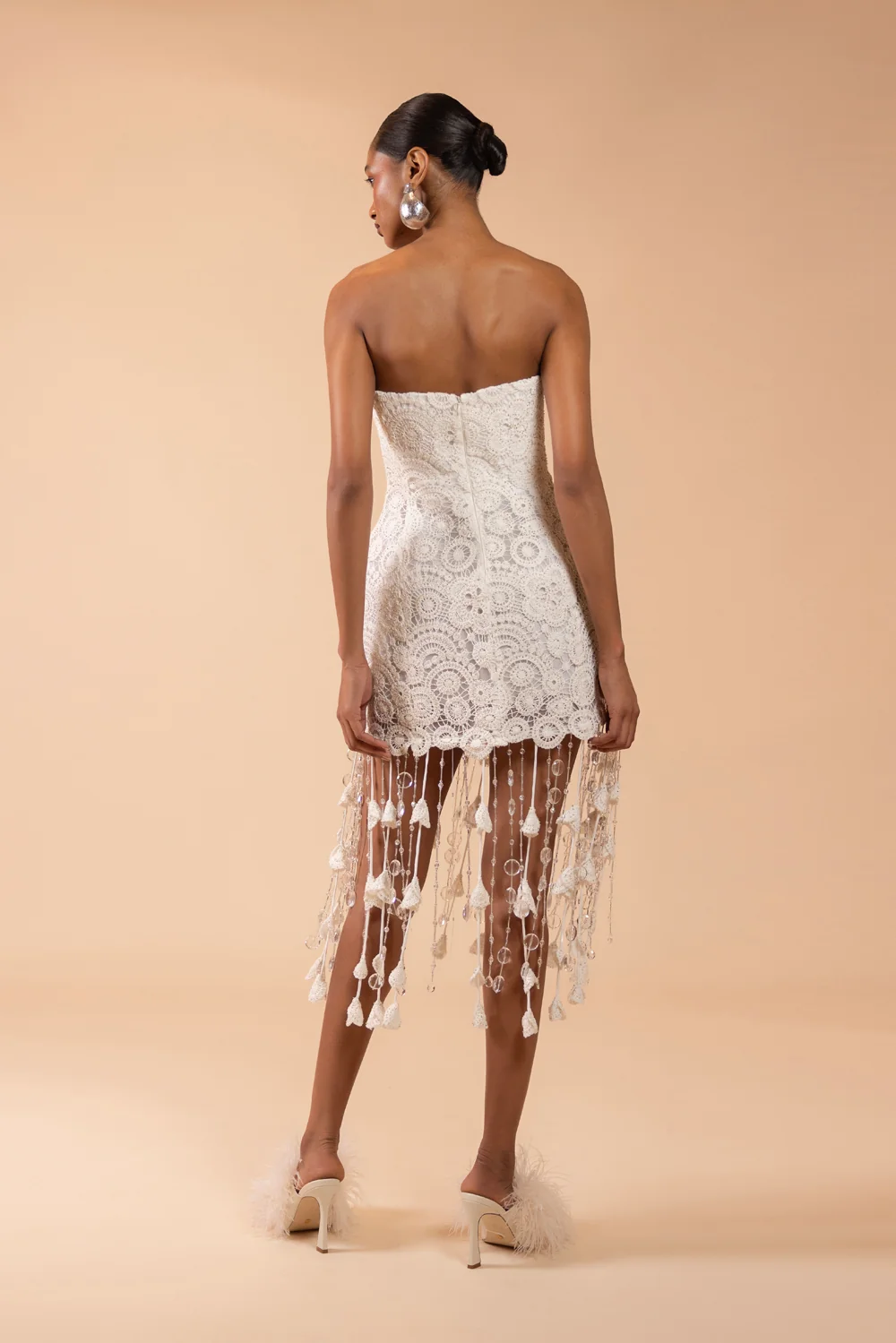 GAL EMBROIDERY FRINGE MINI DRESS (RUNWAY) - Image 6