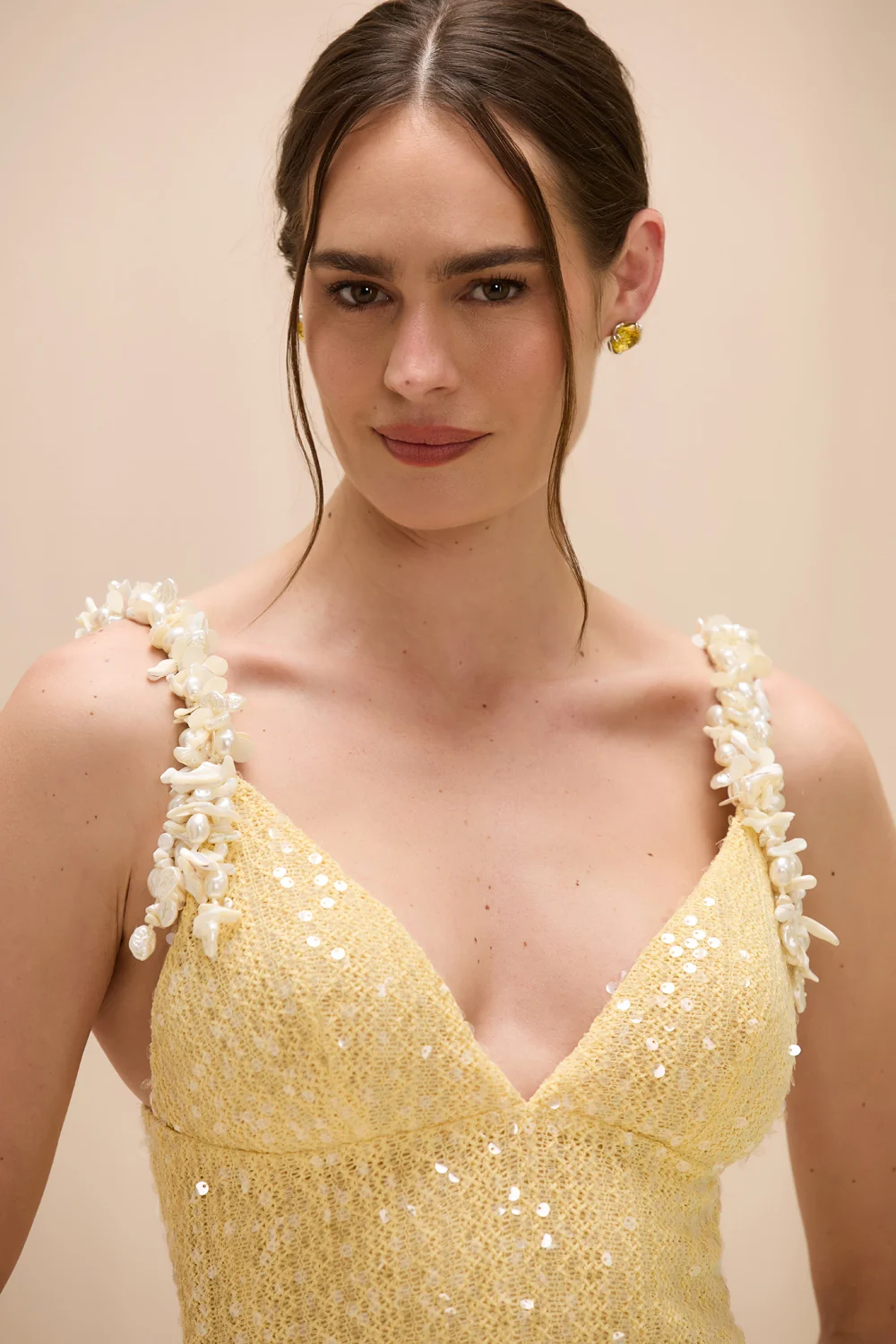 IARA CROCHET FLOWERS MIDI DRESS - Image 3