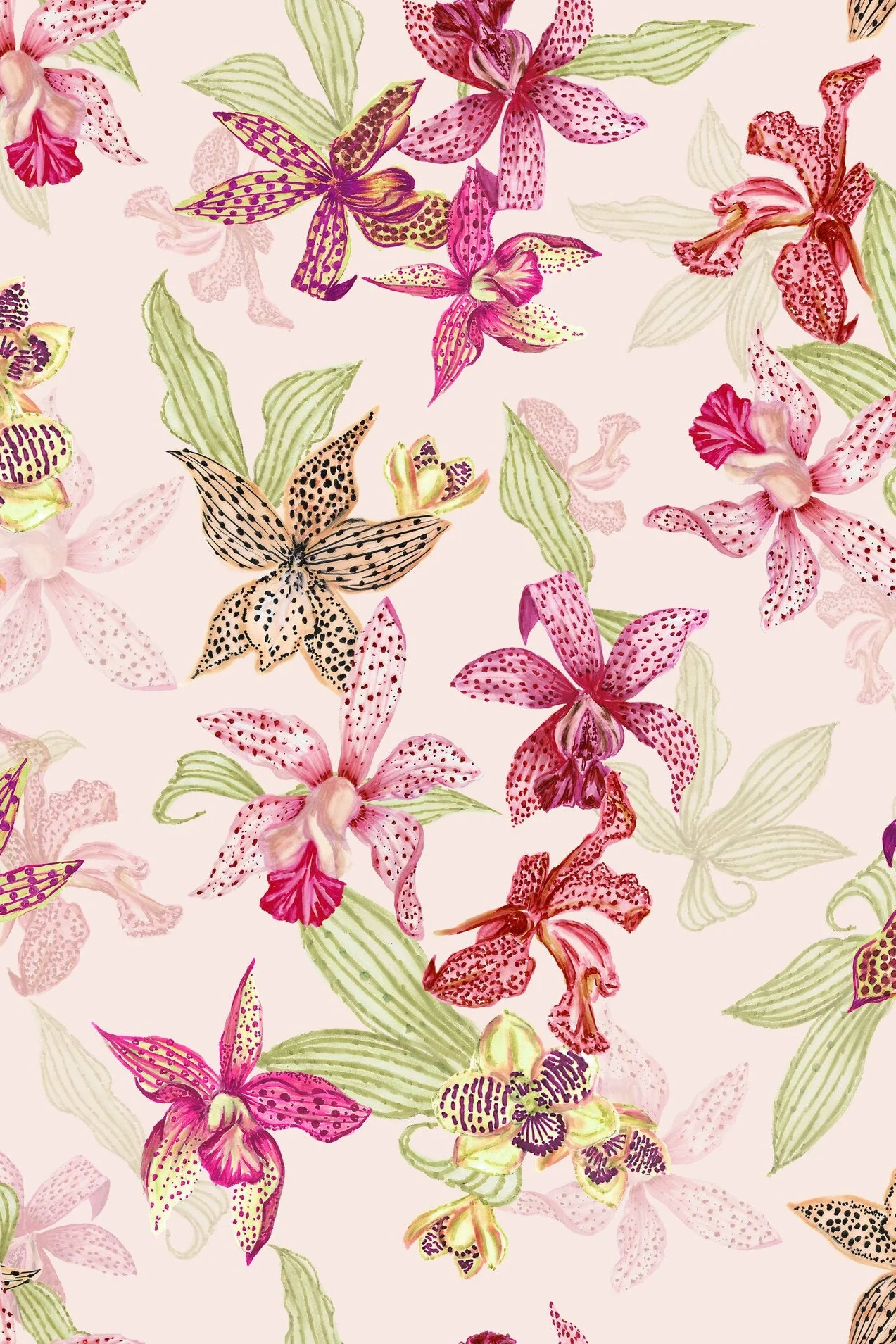 ORCHID BLOOM SCARF PINK - Image 2