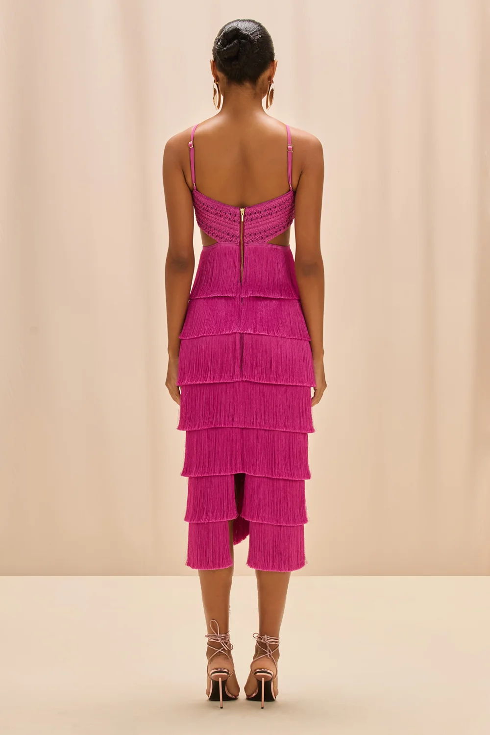 LYA FRINGE MIDI DRESS - Image 3