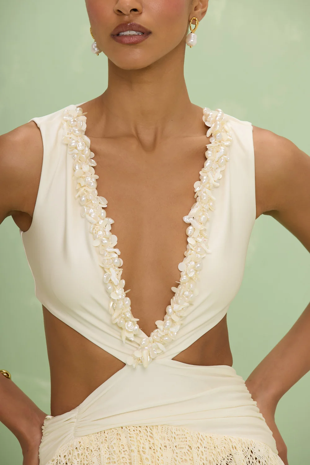 MARTINA LYCRA MAXI DRESS - Image 3