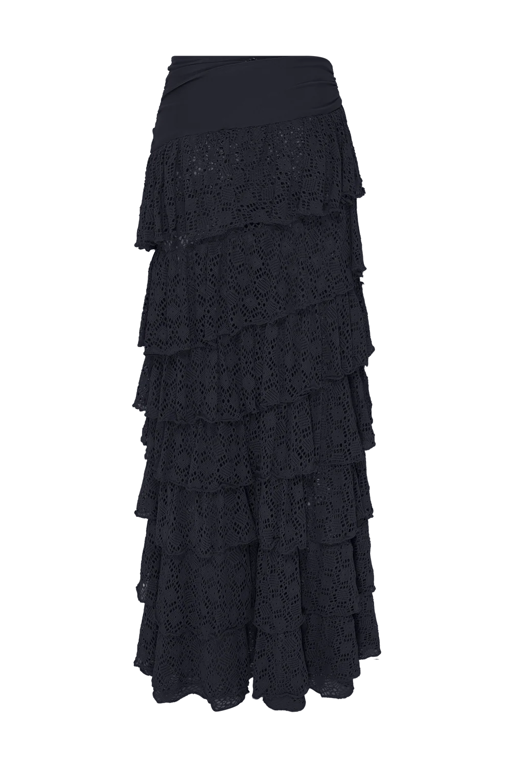 MARTINA LYCRA RUFFLE MAXI SKIRT - Image 5