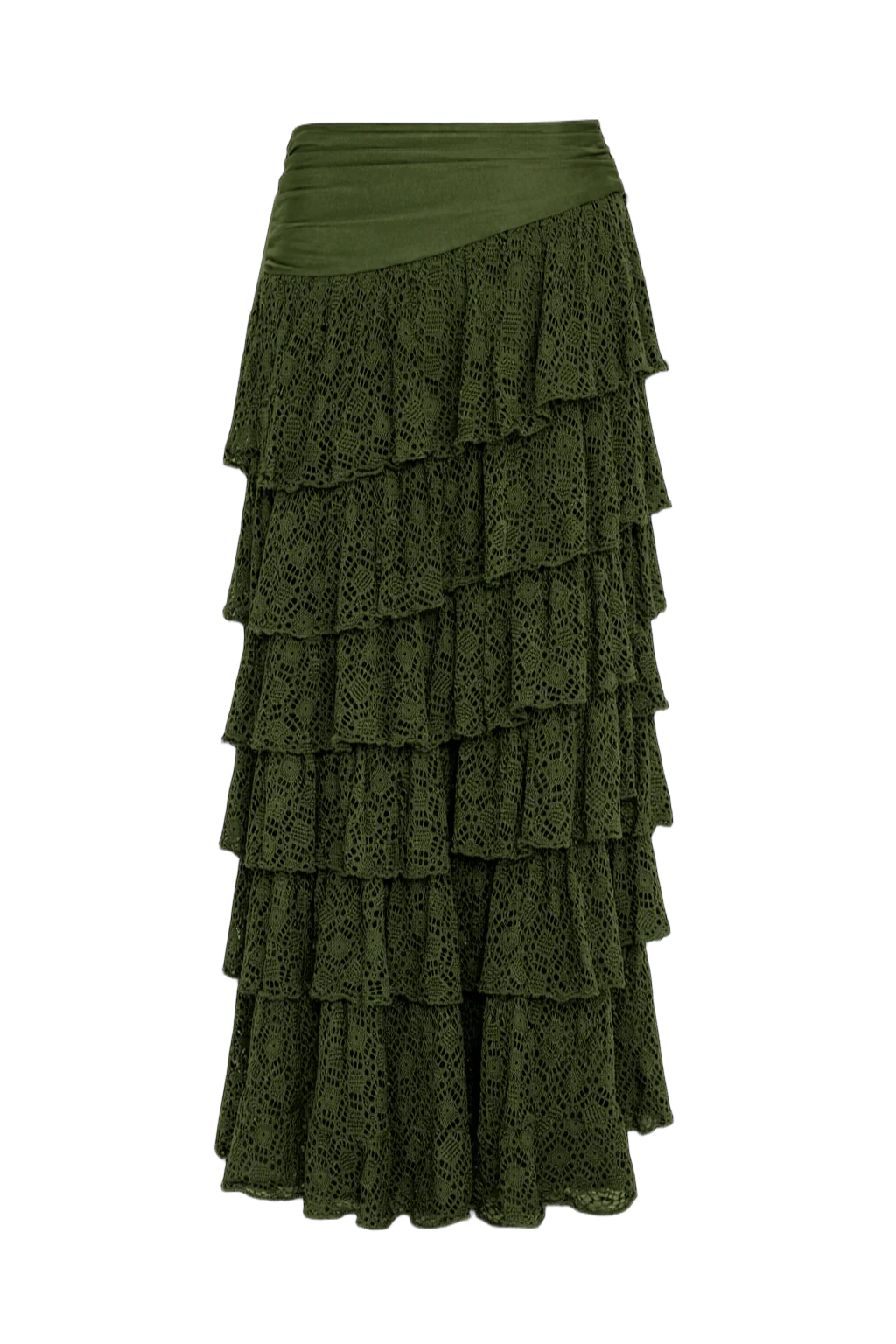 SIRENA LYCRA RUFFLE MAXI SKIRT - Image 3