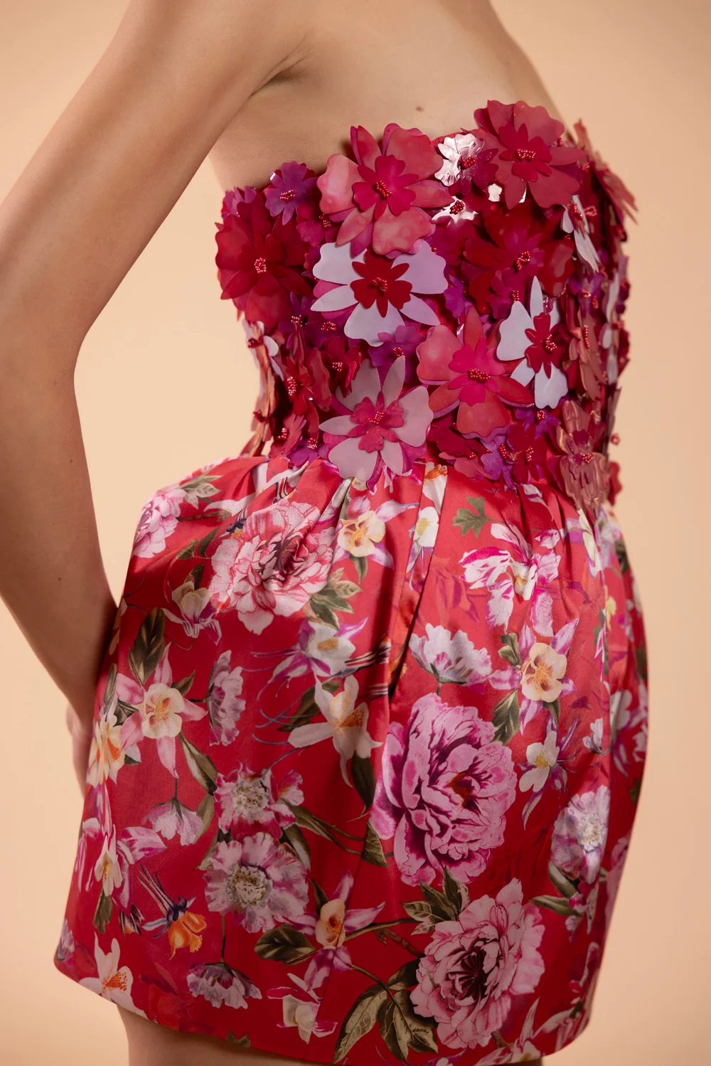 PEONY DOTS MINI DRESS (RUNWAY) - Image 3