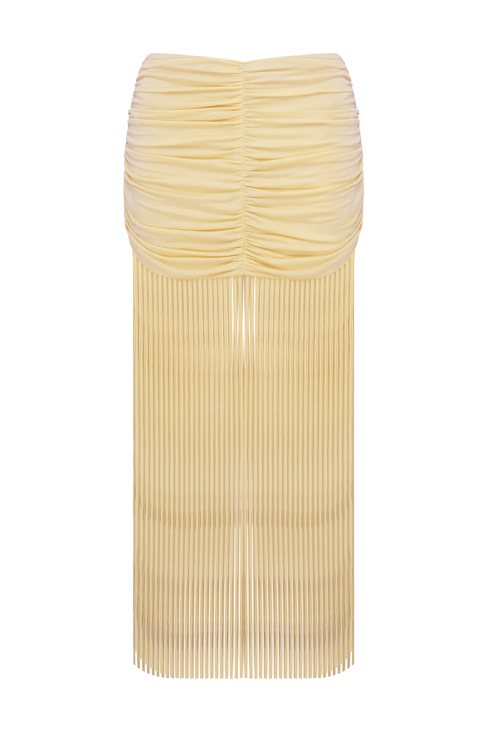 LYRIA JERSEY FRINGE MAXI SKIRT - Image 2