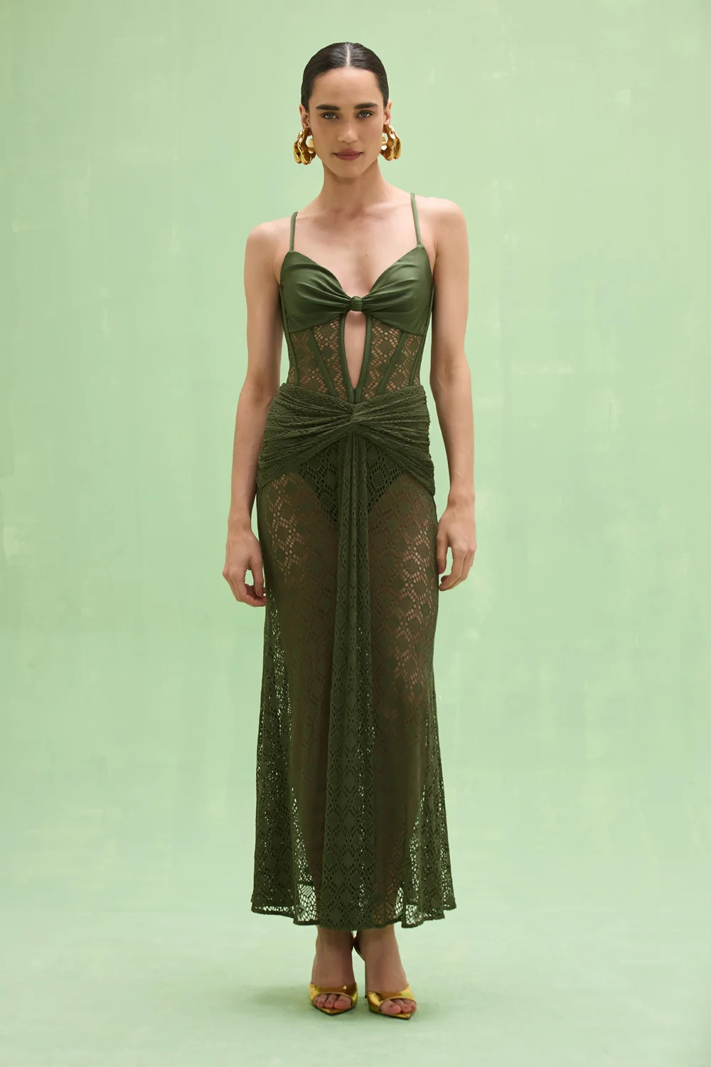 SIRENA MESH MAXI DRESS