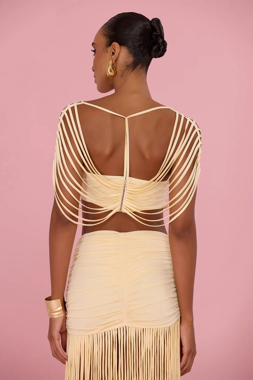 LYRIA JERSEY BUSTIER TOP - Image 4