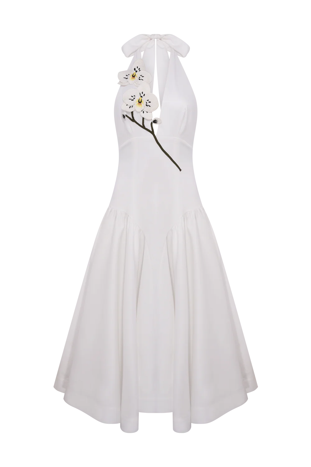 BLOSSOM POPLIN ORCHID MIDI DRESS - Image 5